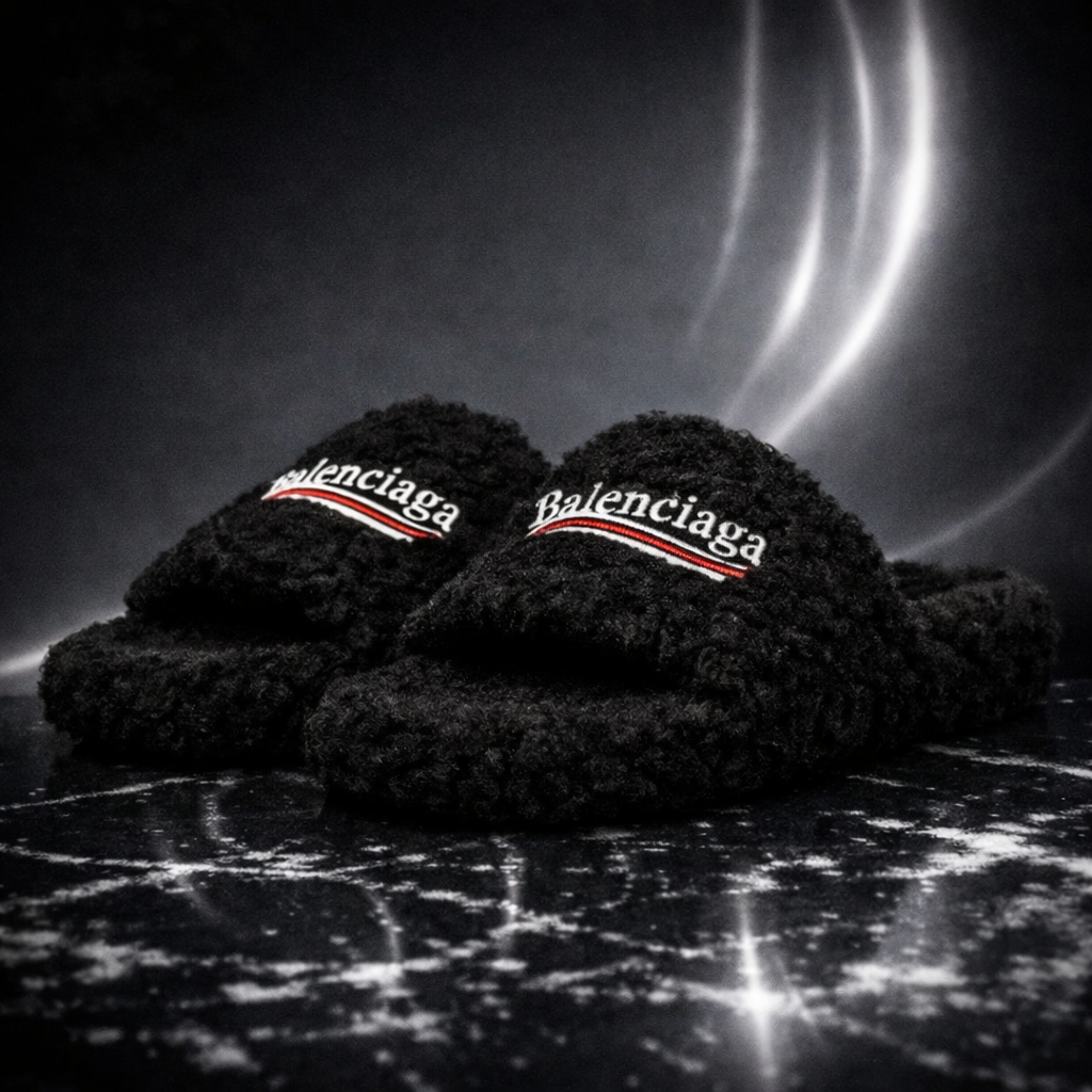 Balenciaga Furry Slides